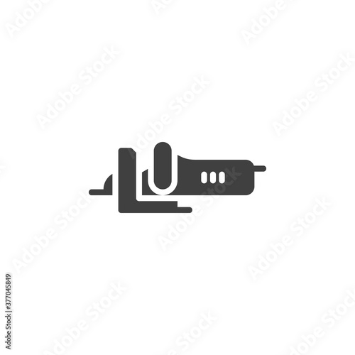 Electric jig saw vector icon. filled flat sign for mobile concept and web design. Jig saw tool glyph icon. Symbol, logo illustration. Vector graphics