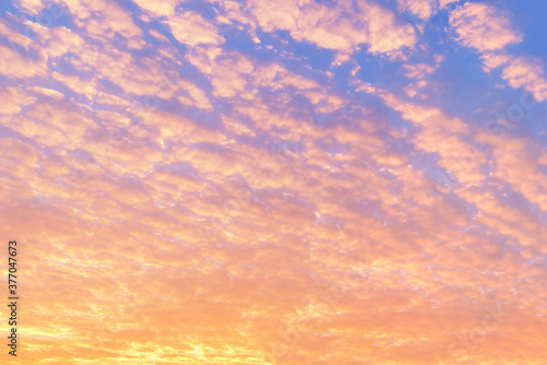 Beautiful Sunrise sky and cloudscape background