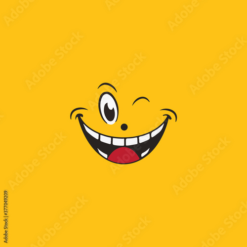 Smile emotion icon vector illustration design