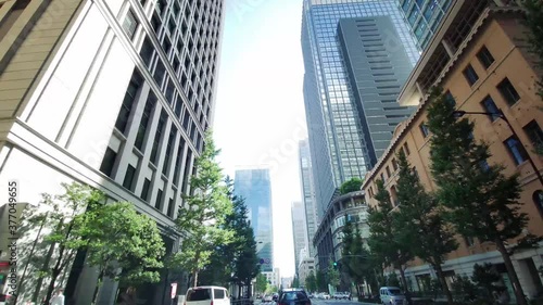 東京 大手町エリアの高層ビル群（大名小路 大手町 東京都 日本）