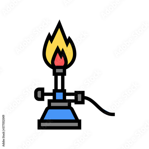 burner equipment color icon vector. burner equipment sign. isolated symbol illustration