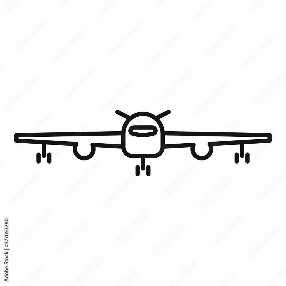 Aircraft repair plane icon. Outline aircraft repair plane vector icon for web design isolated on white background Aircraft repair plane icon. Outline aircraft repair plane vector icon for web design isolated on white background