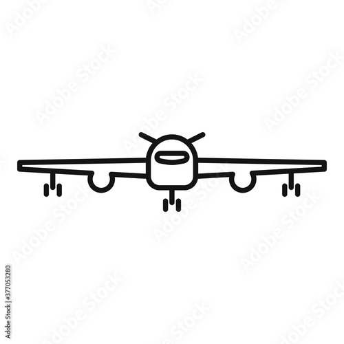 Aircraft repair plane icon. Outline aircraft repair plane vector icon for web design isolated on white background