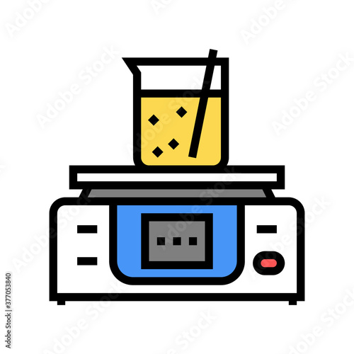 chemical test equipment color icon vector. chemical test equipment sign. isolated symbol illustration