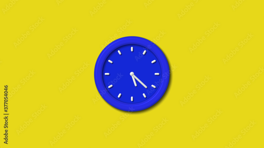 12 hours counting down 3d wall clock on yellow background,wall clock image 12 hours counting down 3d wall clock on yellow background,wall clock image