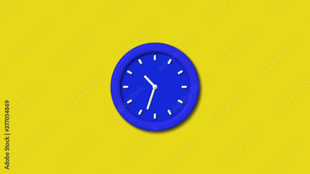 12 hours counting down 3d wall clock on yellow background,wall clock image 12 hours counting down 3d wall clock on yellow background,wall clock image