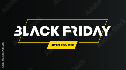 Black friday flyer and web banner background template vector