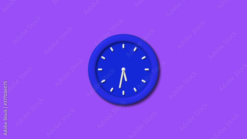 Amazing bue color 3d wall clock icon on purple background,clock,wall clock image Amazing bue color 3d wall clock icon on purple background,clock,wall clock image