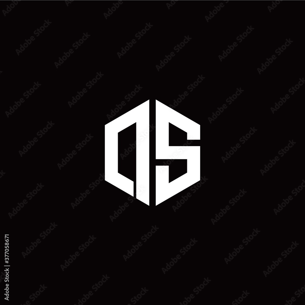 Initial D S letter with polygon modern style logo template vector Initial D S letter with polygon modern style logo template vector