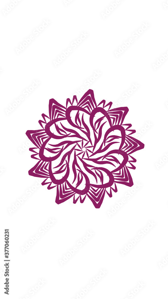 Fototapeta premium flower mandala. This design is very suitable for wall decorations, symbols and others