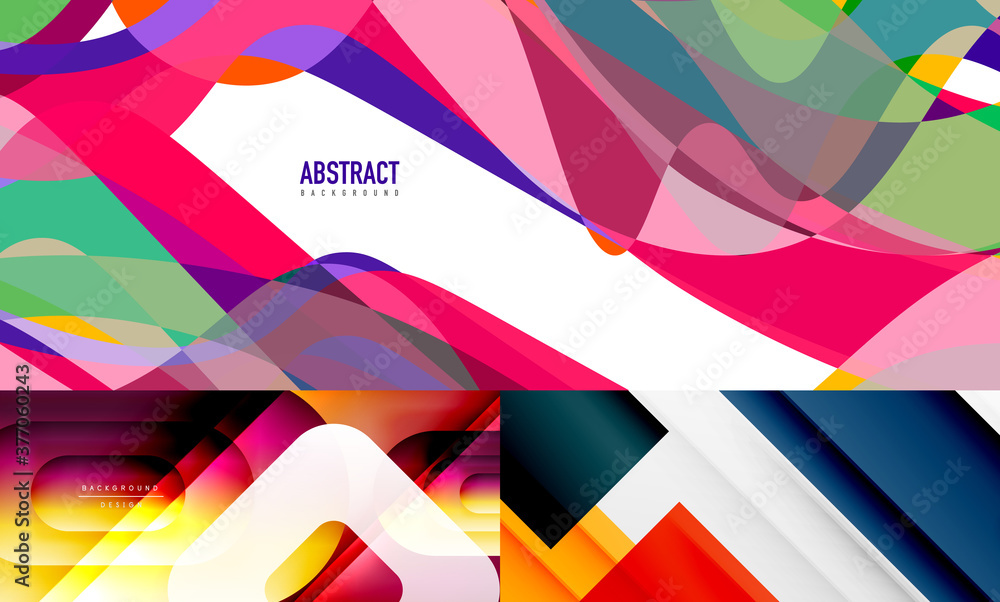 Set of abstract backgrounds for covers, banners, flyers and posters and other templates Set of abstract backgrounds for covers, banners, flyers and posters and other templates