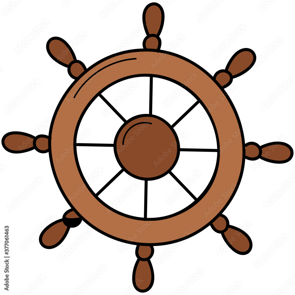 Obraz premium Ship Helm