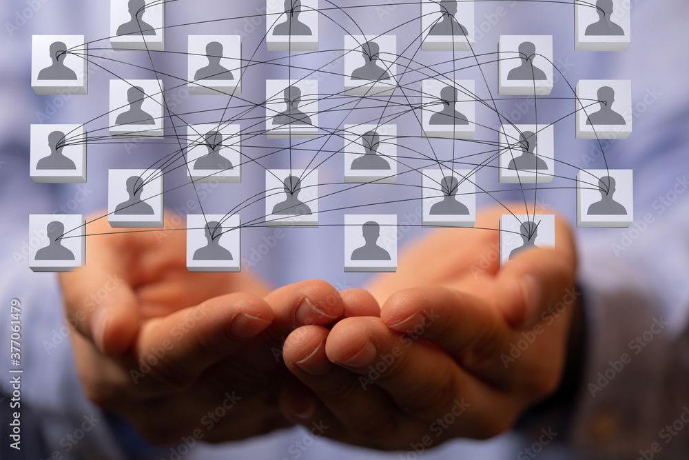 organization chart team concept networking group organization chart team concept networking group