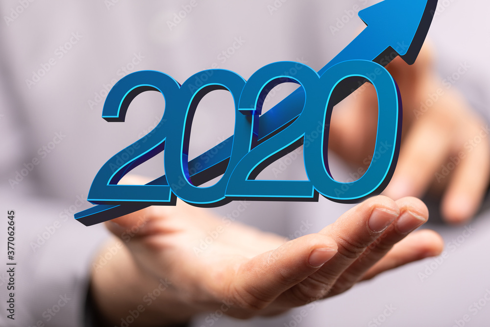 the 2020 business year up goals and success illustration the 2020 business year up goals and success illustration