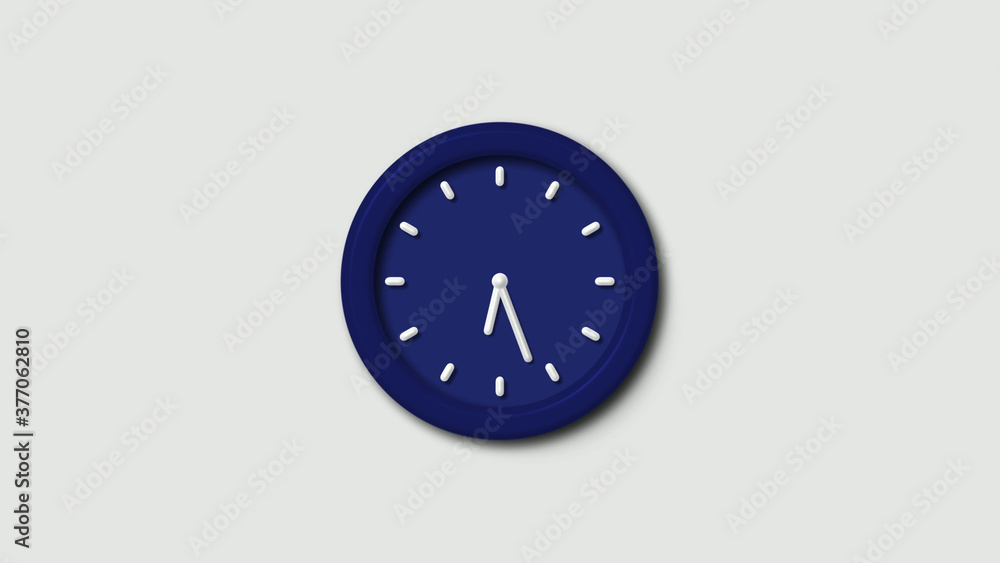 New counting down 3d wall clock icon on white background,blue dark clock icon New counting down 3d wall clock icon on white background,blue dark clock icon