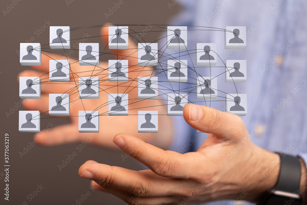 organization chart team concept networking group organization chart team concept networking group