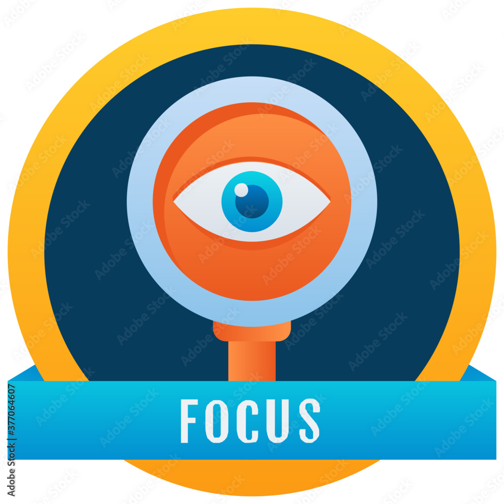 Obraz premium Focus Badge