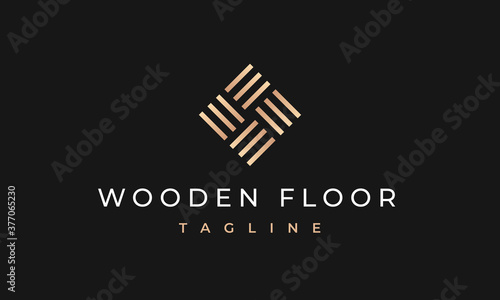 Premium Wooden Floor Logo | Parquet Logo Design