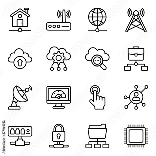 
Pack of Networking Icons 
