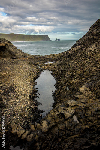 South Iceland Black Beach in Vik photo