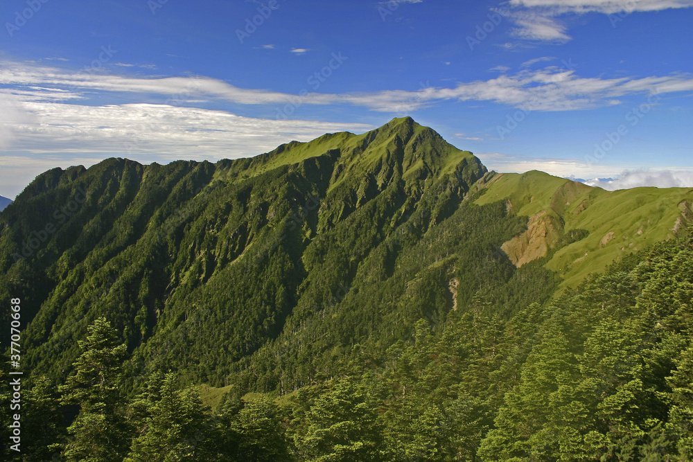Obraz premium Qilai main peak clouds Taiwan