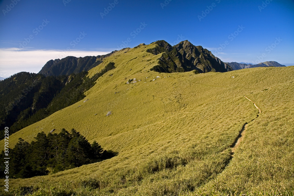 Naklejka premium Qilai Main Peak Edge Taiwan