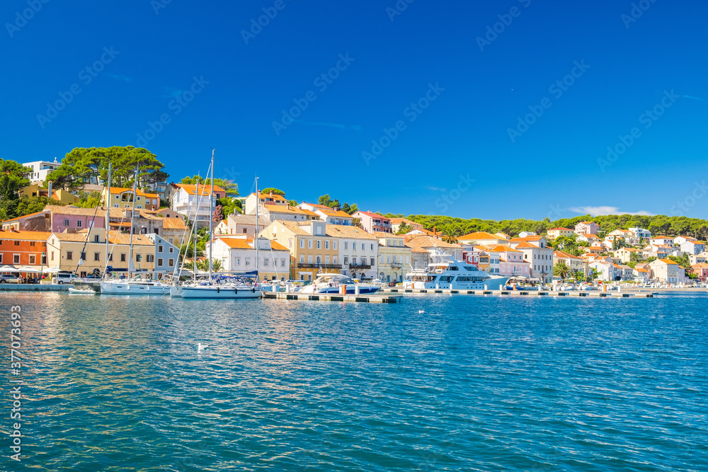 Beautiful town of Mali Losinj on the island of Losinj, Adriatic coast in Croatia
