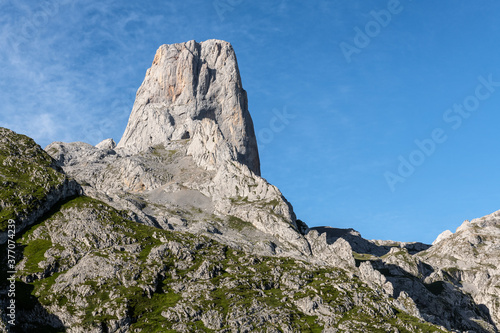 Naranjo de Bulnes, known as Picu Urriellu, in Picos de Europa National Park, Asturias in Spain