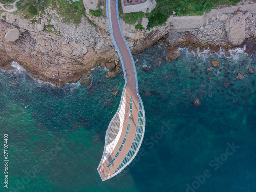 Aerial view of Ocean observatory. Korea. Busan