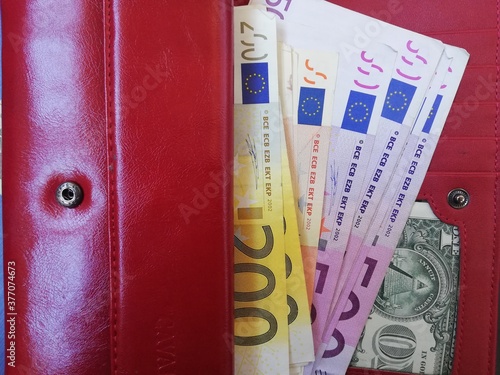 currency, money, euro, wealth, European currency, Europe cash, European bank, fifty euros, one hundred euros, two hundred euros,  five hundred euros, two hundred euros, one hundred euros, fifty euros, photo