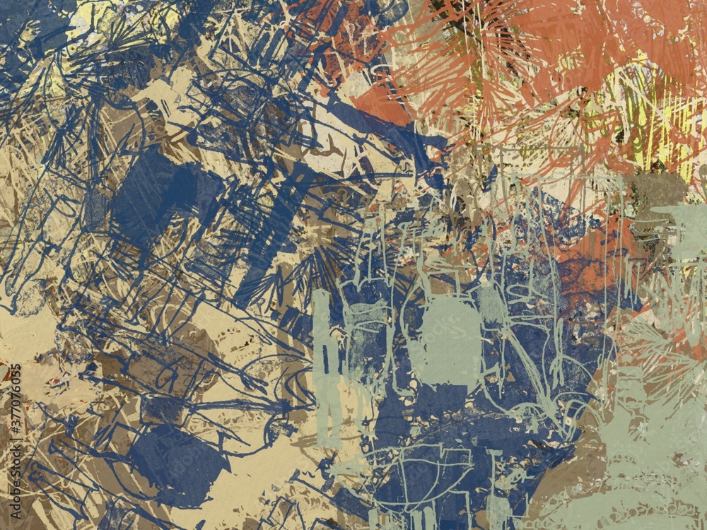grunge texture of colored paint strokes and blurry stains with brushes of different sizes and shapes grunge texture of colored paint strokes and blurry stains with brushes of different sizes and shapes