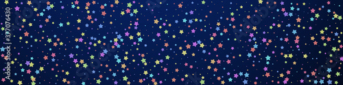Festive bizarre confetti. Celebration stars. Color