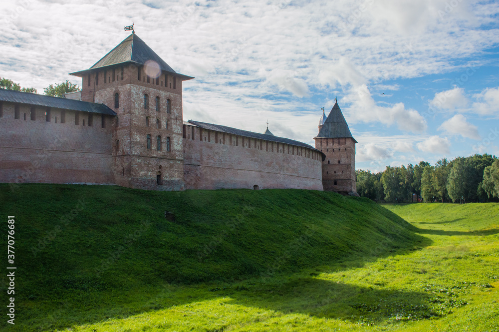 old fortress in Novgorod in Russia old fortress in Novgorod in Russia