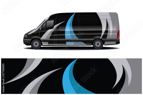 Sports car wrapping decal design	