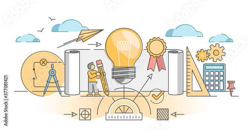 Patent for author copyright and protection from plagiarism outline concept