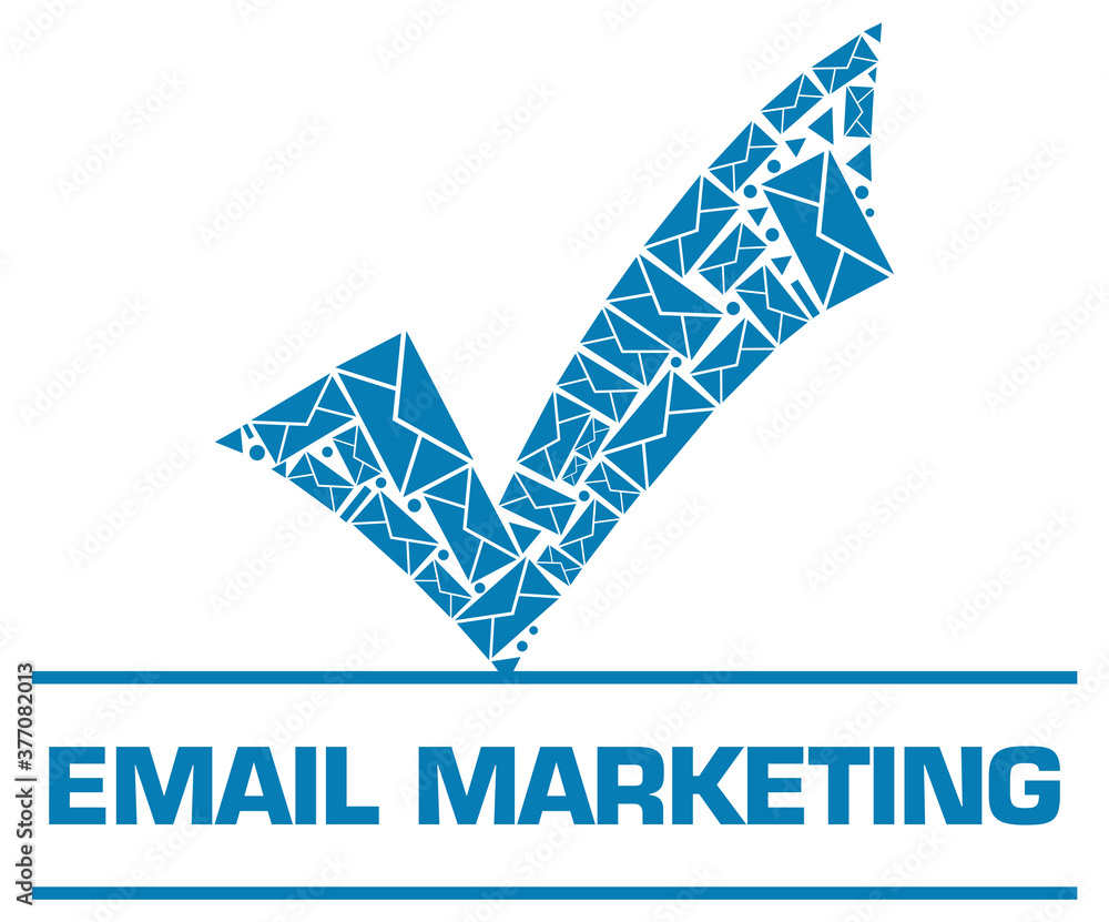 Email marketing Tick Mark Filled With Envelopes Top Email marketing Tick Mark Filled With Envelopes Top