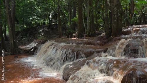 Beautiful Rain Forest Pawai Waterfall in Tak Thailand. photo