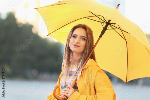 Beautiful young woman with ...