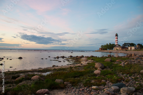 lighthouse on the beach of Finnish golf