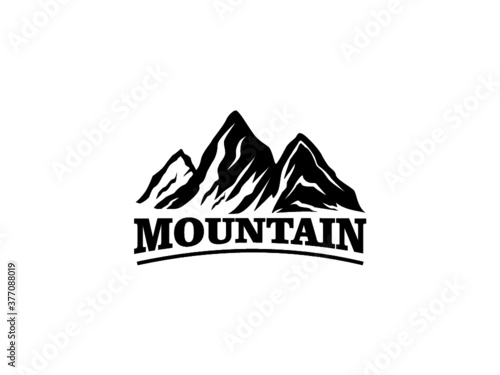mountain logo design template © daya