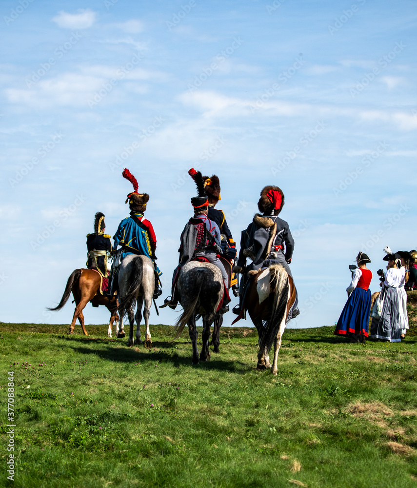 reconstruction of scenes from the Battle of Borodino war of 1812 reconstruction of scenes from the Battle of Borodino war of 1812