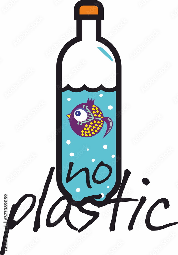 Fish in plastic bottle, ecology concept
Fish in plastic bottle, ecology concept
