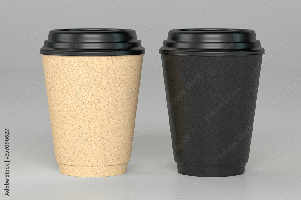 cardboard two cup of coffee isolated mockup. coffee package cardboard two cup of coffee isolated mockup. coffee package