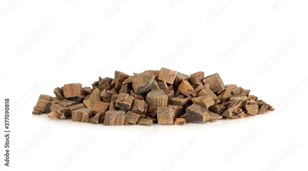 Guaiacum herb bark used in natural herbal medicine on white background. Guaiacum officinale. Used to heal rheumatism, arthritis, syphilis, breathing problems, skin disorders & is anti bacterial. Guaiacum herb bark used in natural herbal medicine on white background. Guaiacum officinale. Used to heal rheumatism, arthritis, syphilis, breathing problems, skin disorders & is anti bacterial.