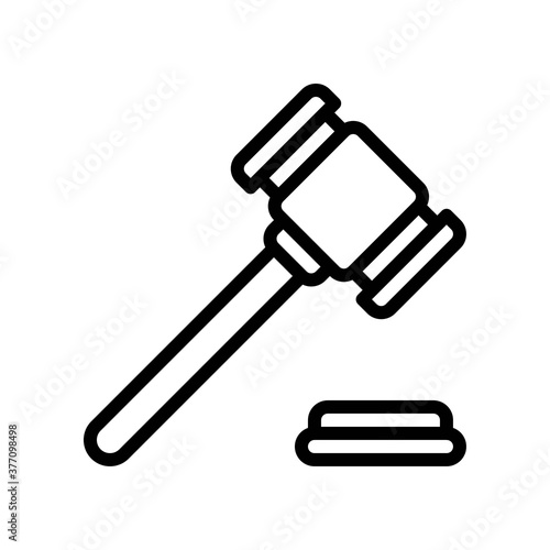 election related judg or justice hummer in high court vector in lineal style,