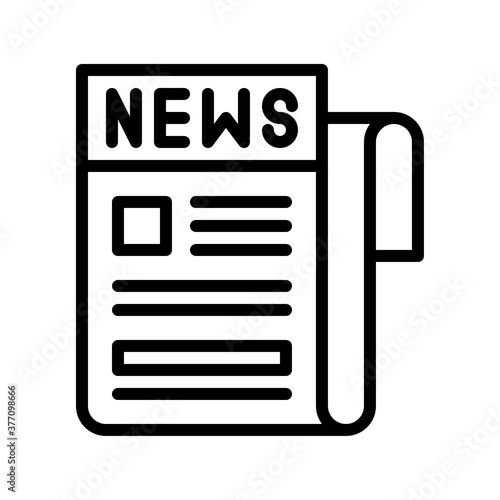 elections related written text on news paper vector in lineal style,
