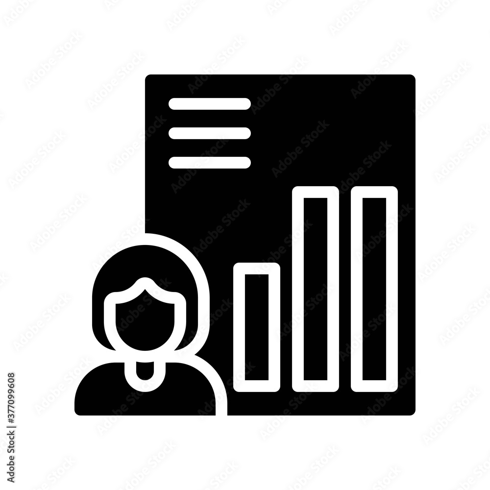elections related girl with voting graph increase with graph paper vector in solid design, elections related girl with voting graph increase with graph paper vector in solid design,