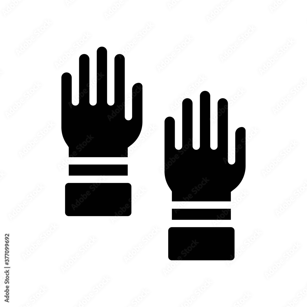election related hands up for voting in public for vote vector in solid design,