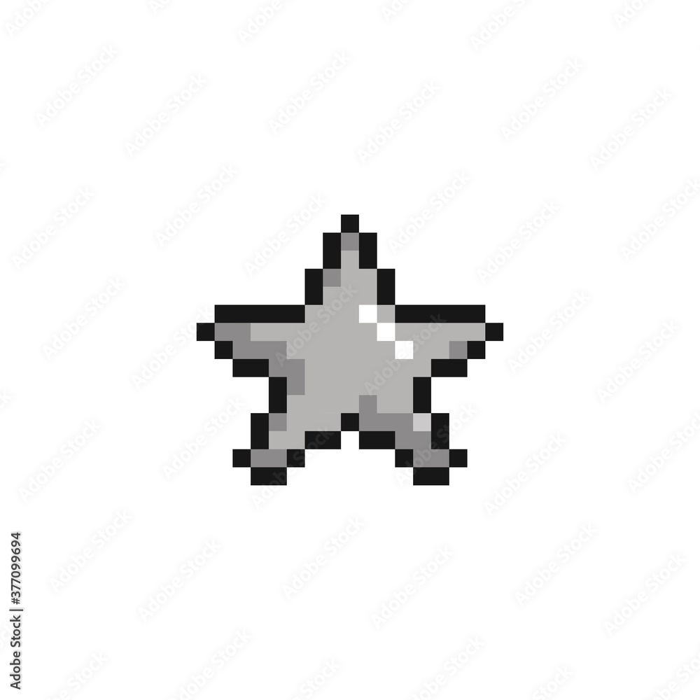 Pixel star with video games isolated on white background. '8-bit style. Vector illustration
Pixel star with video games isolated on white background. '8-bit style. Vector illustration