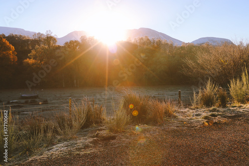 The farm after sunrise, Torcastle, Banavie, Fort William, Scottish highlands photo